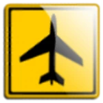 airport distance android application logo